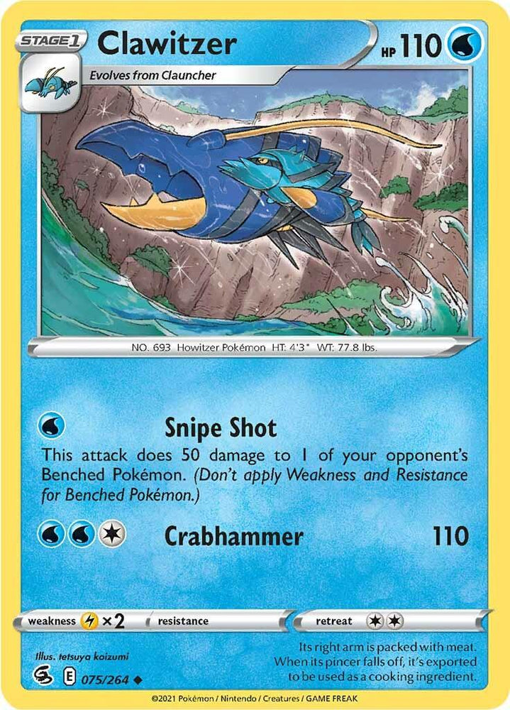Clawitzer (075/264) [Sword & Shield: Fusion Strike] (Online Only)
