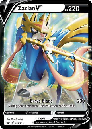 Zacian V (138/202) (Jumbo Card) [Sword & Shield: Base Set] (Online Only)