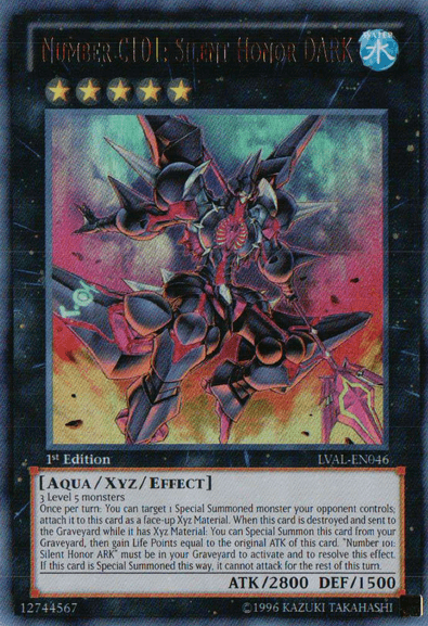 Number C101: Silent Honor DARK [LVAL-EN046] Ultra Rare (ONLINE ORDER ONLY)
