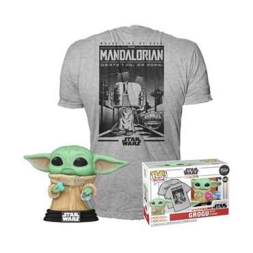 Grogu With Cookie Funko Pop! Star Wars: The Mandalorian Tee Xl T-Shirt (ONLINE ORDER ONLY)