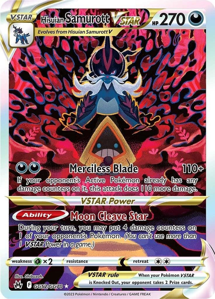 Hisuian Samurott VSTAR (GG52/GG70) [Sword & Shield: Crown Zenith] (Online Only)