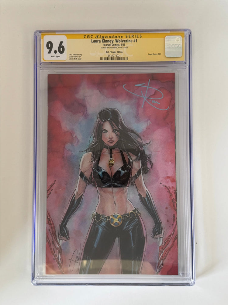 [Signed by Sabine Rich] Laura Kinney: Wolverine #1 CGC 9.6 Yellow Label Sabine Rich Exclusive Virgin Var (ONLINE ORDER ONLY)