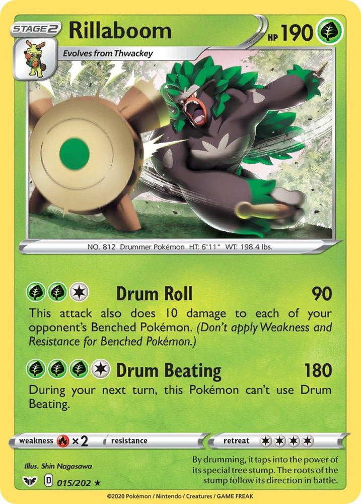 Rillaboom (015/202) (Cracked Ice Holo) (Theme Deck Exclusive) [Sword & Shield: Base Set] (Online Only)