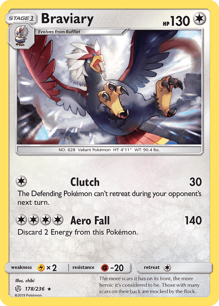 Braviary (178/236) [Sun & Moon: Cosmic Eclipse] (Online Only)