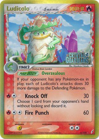 Ludicolo (6/100) (Delta Species) (Stamped) [EX: Crystal Guardians] (Online Only)