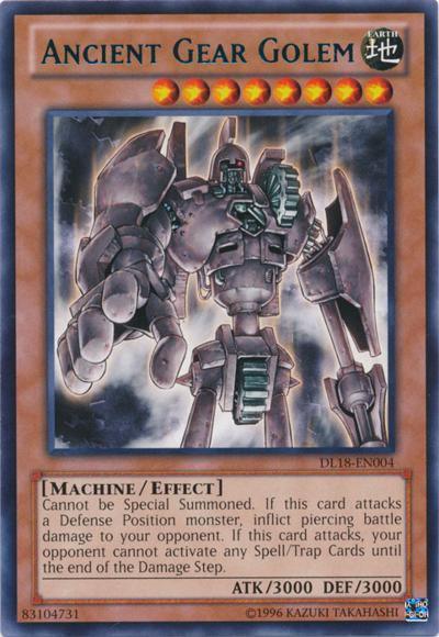 Ancient Gear Golem (Green) [DL18-EN004] Rare (ONLINE ORDER ONLY)