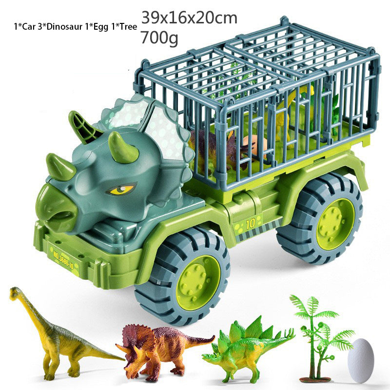 Dinosaur Transporter Children's Toy Set Tyrannosaurus Rex  Car Solid Dinosaur Fall Resistant (ONLINE ORDER ONLY)