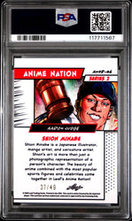 Graded 2024 Leaf Aaron Judge #AN2B46 Anime Nation Series 2 Purple /49 Baseball Card PSA 8 Near Mint (ONLINE ORDER ONLY)