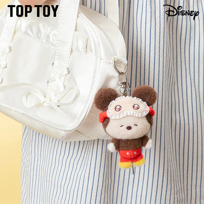[In Stock] MINISO Disney Squinting Sleepwear Series Plush Keychains Gift Blind Box (ONLINE ORDER ONLY)