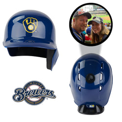 Milwaukee Brewers MLB Collectible Mini Batting Helmet - Picture Inside - FANZ Collectibles (Online Order Only) (ONLINE ORDER ONLY)