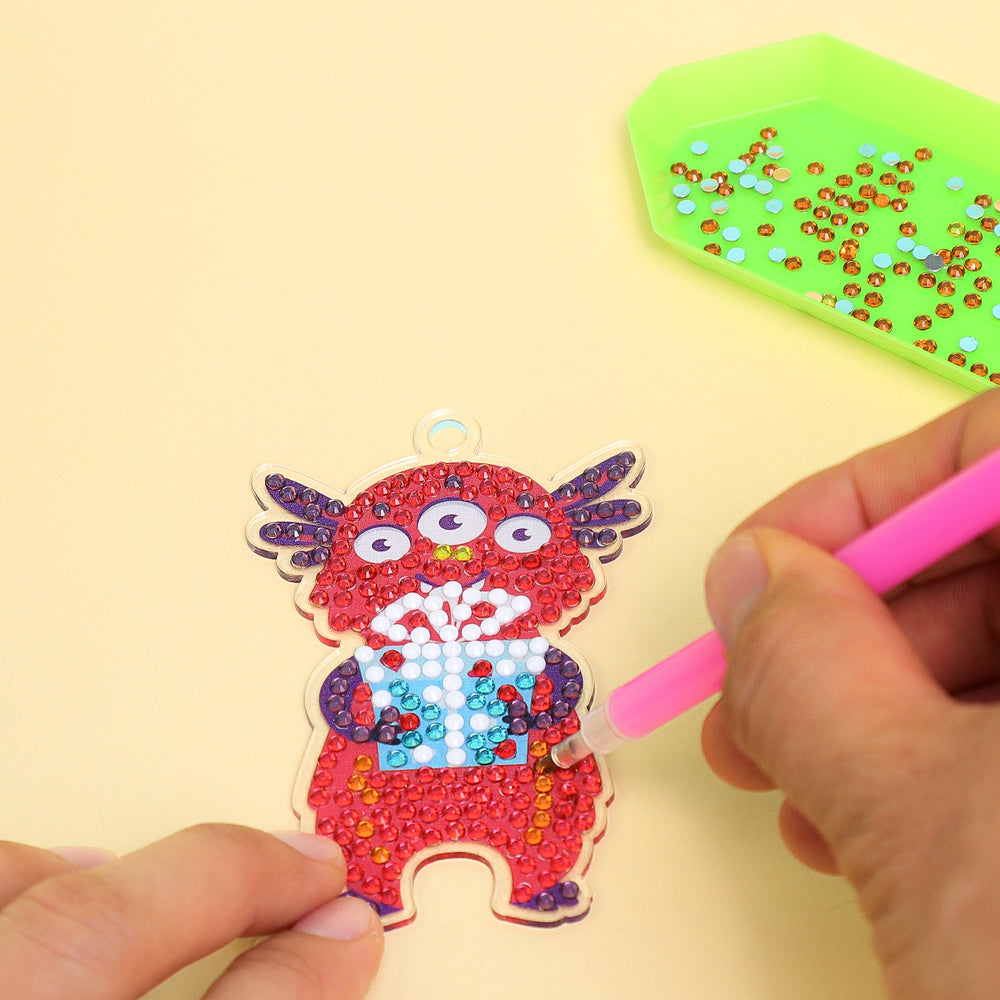 Adorable Keychains Diamond Art Kit – Monsters (Set of 15) (ONLINE ORDER ONLY)