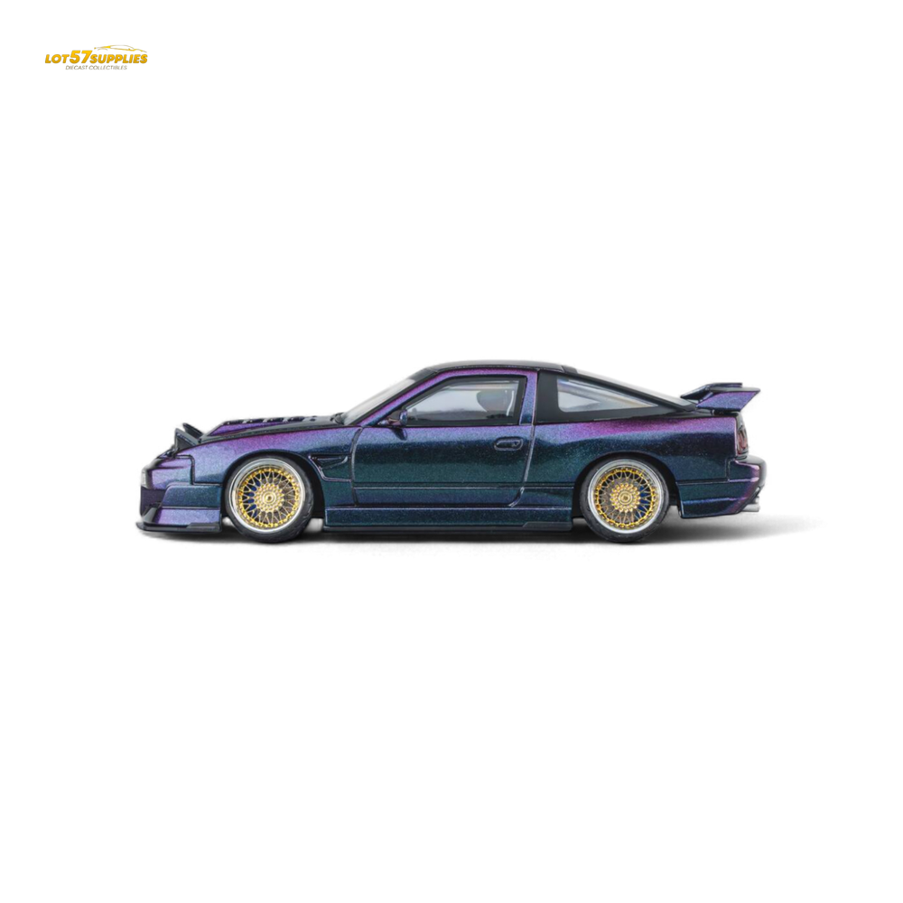 MicroTurbo Custom 180SX Spirit Rei - Purple Chameleon GMHS 2025 Special Edition 1:64 (ONLINE ORDER ONLY)