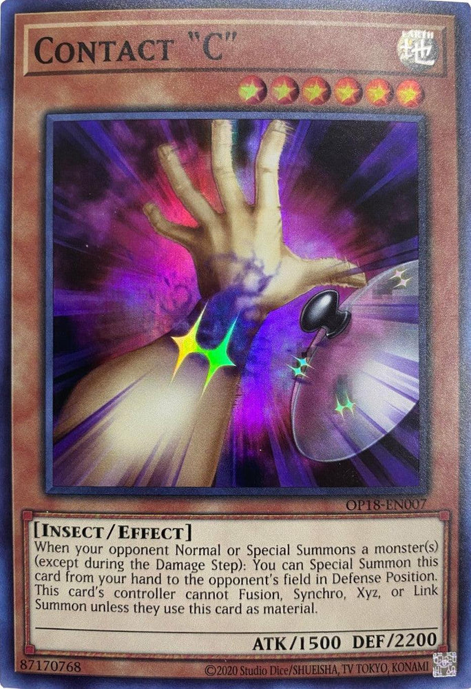 Contact C [OP18-EN007] Super Rare (ONLINE ORDER ONLY)