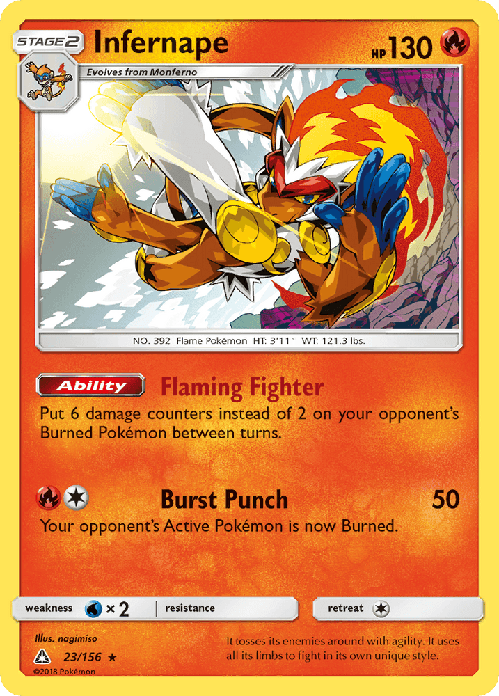 Infernape (23/156) [Sun & Moon: Ultra Prism] (Online Only)