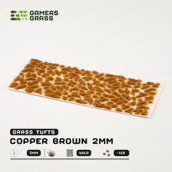 Gamers Grass Tufts: Copper Brown 2mm- Wild