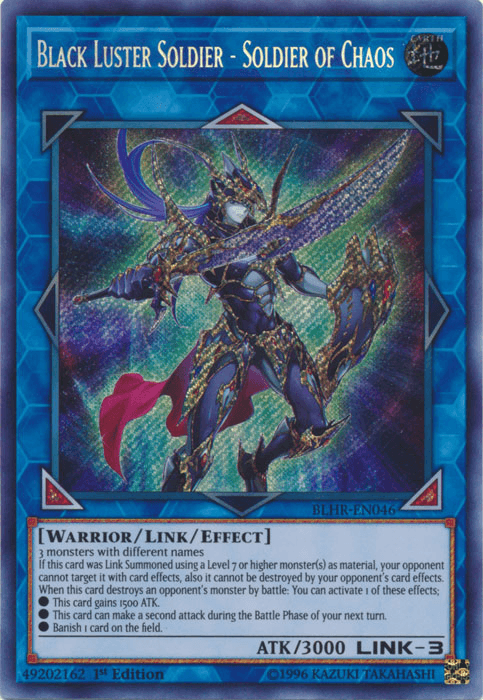 Black Luster Soldier - Soldier of Chaos [BLHR-EN046] Secret Rare (ONLINE ORDER ONLY)