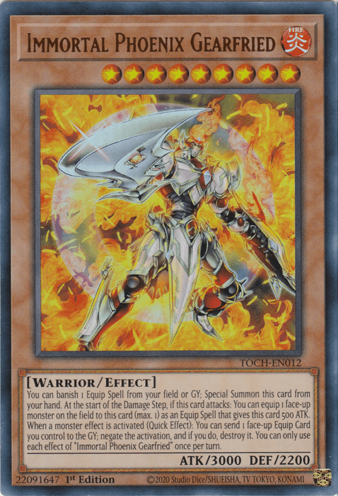 Immortal Phoenix Gearfried [TOCH-EN012] Ultra Rare (ONLINE ORDER ONLY)