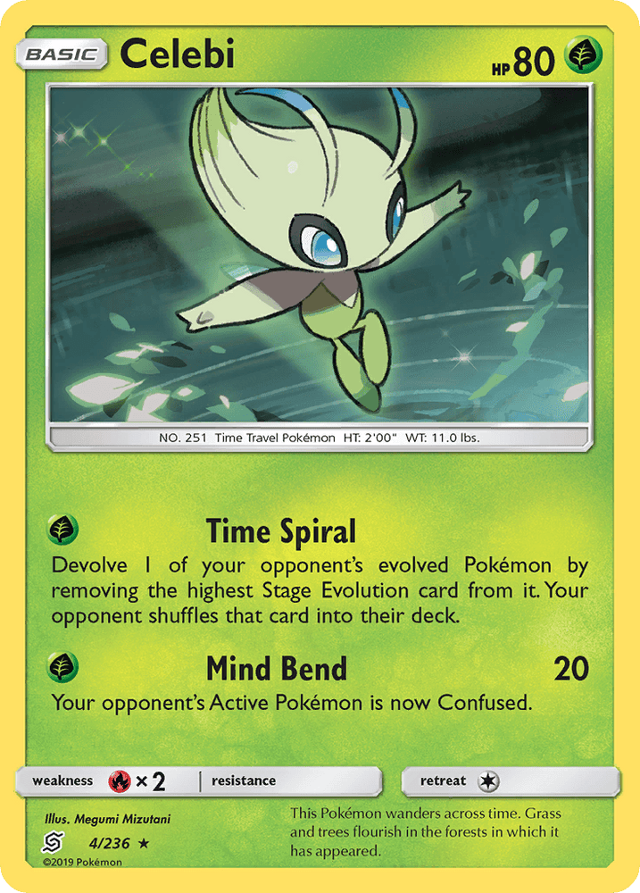 Celebi (4/236) [Sun & Moon: Unified Minds] (Online Only)