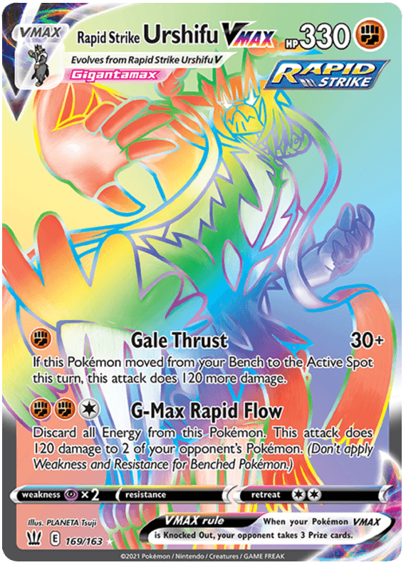 Rapid Strike Urshifu VMAX (169/163) [Sword & Shield: Battle Styles] (Online Only)