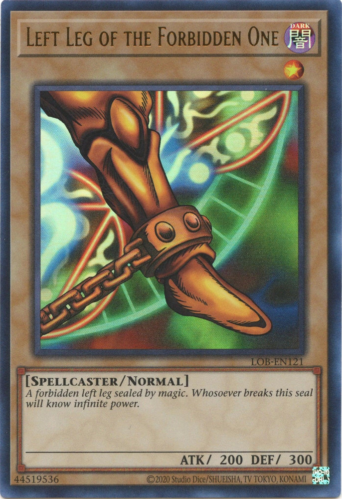 Left Leg of the Forbidden One (25th Anniversary) [LOB-EN121] Ultra Rare (ONLINE ORDER ONLY)