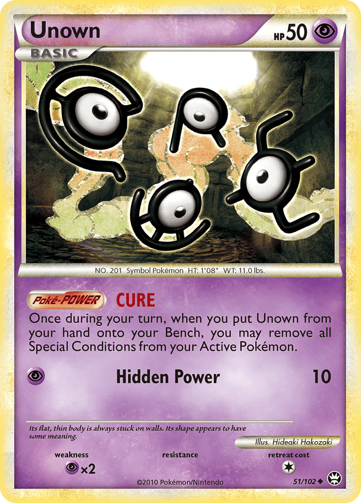 Unown (51/102) [HeartGold & SoulSilver: Triumphant] (Online Only)