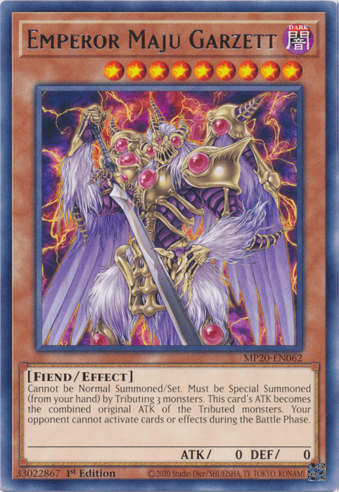 Emperor Maju Garzett [MP20-EN062] Rare (ONLINE ORDER ONLY)