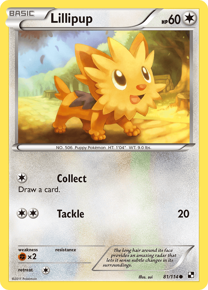 Lillipup (81/114) [Black & White: Base Set] (Online Only)