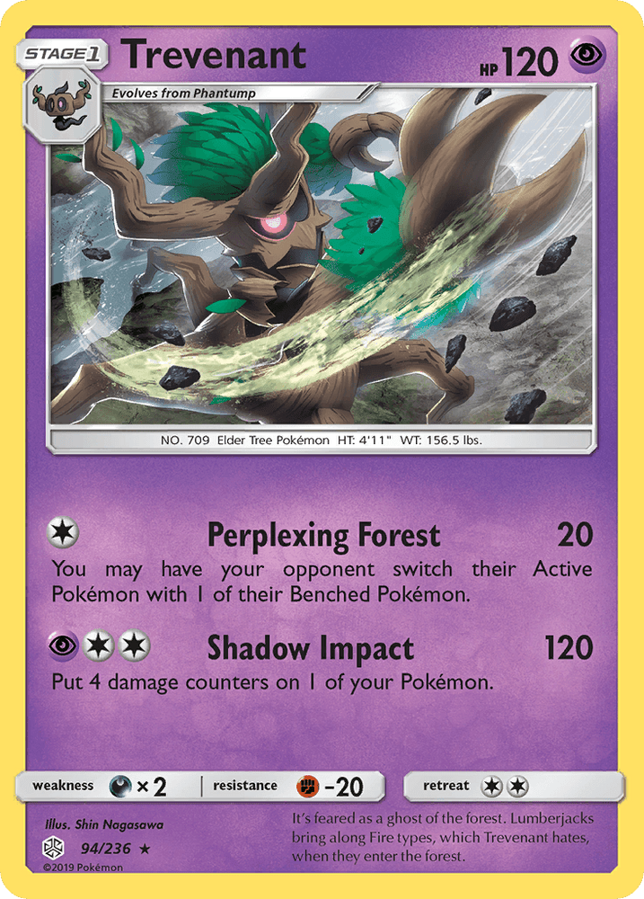 Trevenant (94/236) [Sun & Moon: Cosmic Eclipse] (Online Only)