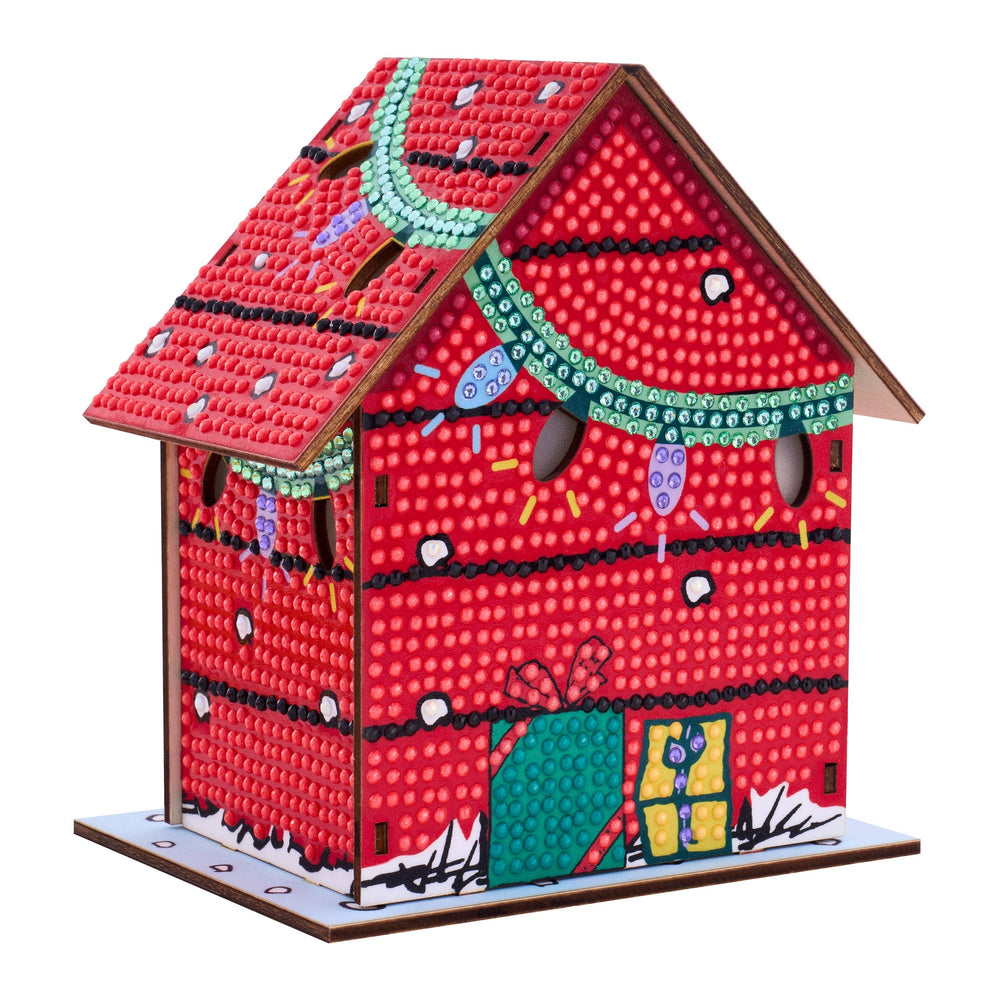 Diamond Art Club – Gem House: The Peanuts Holiday 3D Snoopy Diamond Painting Model (Round Drill, 5.4" x 4.9" x 3") (ONLINE ORDER ONLY)