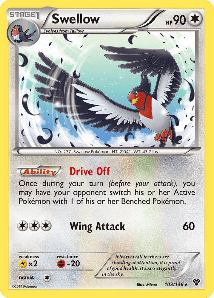 Swellow (103/146) [XY: Base Set] (Online Only)