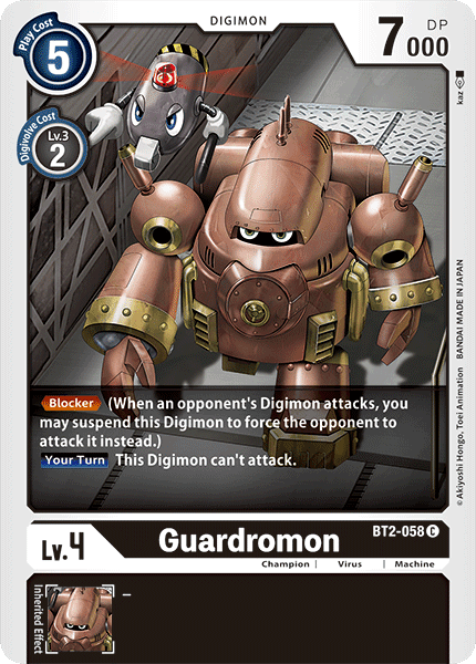 Guardromon [BT2-058] [Release Special Booster Ver.1.0] (ONLINE ORDER ONLY)