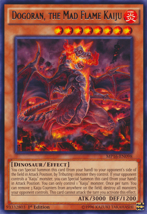 Dogoran, the Mad Flame Kaiju [MP16-EN098] Rare (ONLINE ORDER ONLY)