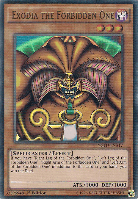Exodia the Forbidden One [YGLD-ENA17] Ultra Rare (ONLINE ORDER ONLY)