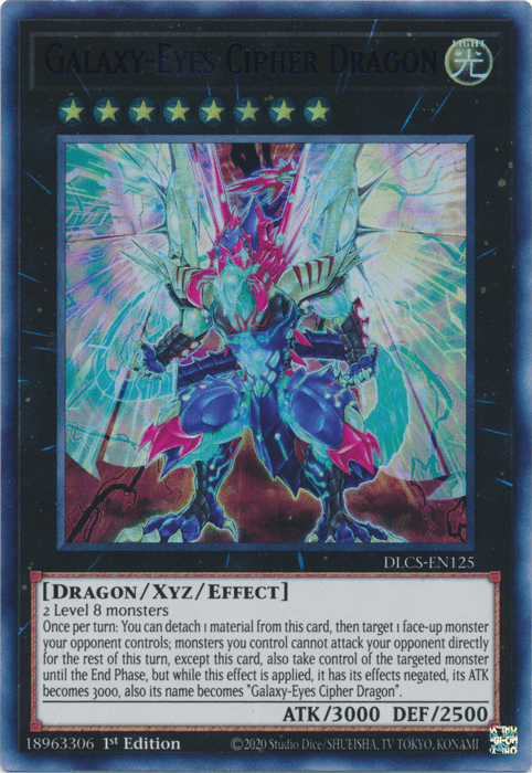 Galaxy-Eyes Cipher Dragon (Blue) [DLCS-EN125] Ultra Rare (ONLINE ORDER ONLY)