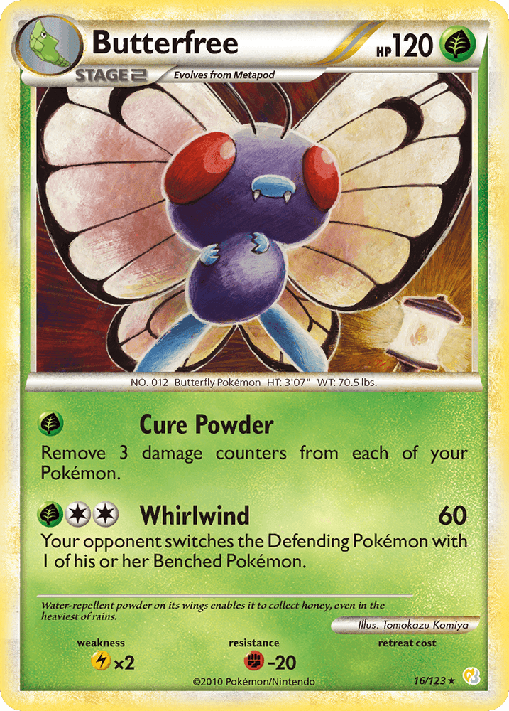 Butterfree (16/123) [HeartGold & SoulSilver: Base Set] (Online Only)