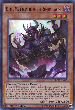 Rubic, Malebranche of the Burning Abyss [NECH-EN082] Ultra Rare (ONLINE ORDER ONLY)