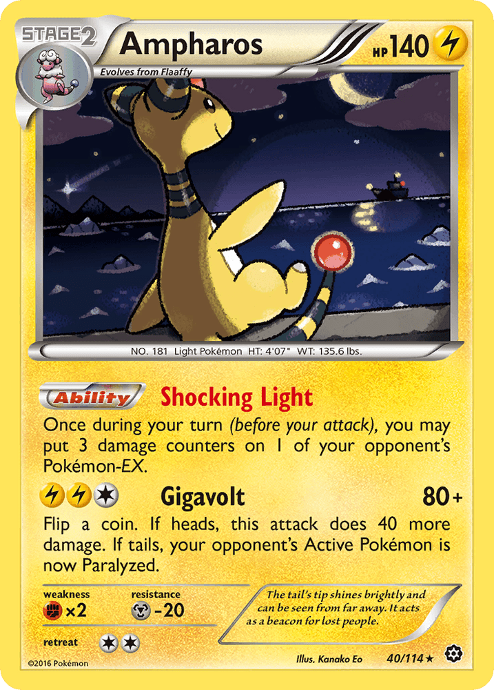 Ampharos (40/114) [XY: Steam Siege] (Online Only)