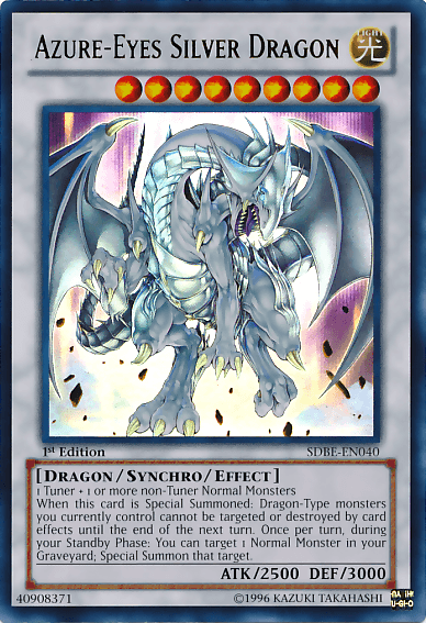 Azure-Eyes Silver Dragon [SDBE-EN040] Ultra Rare (ONLINE ORDER ONLY)