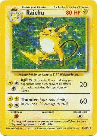 Raichu (14/102) [Base Set Unlimited] (Online Only)