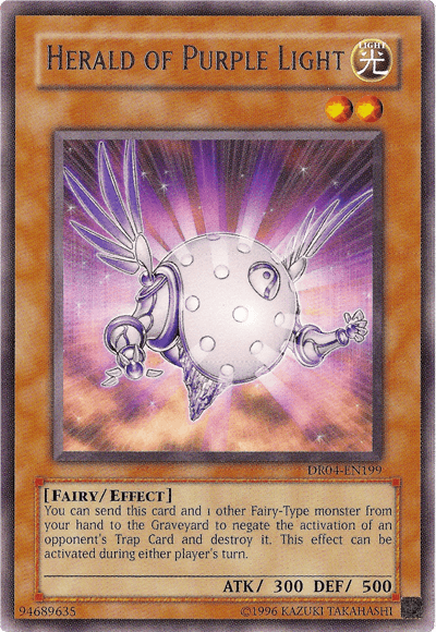 Herald of Purple Light [DR04-EN199] Rare (ONLINE ORDER ONLY)