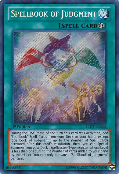 Spellbook of Judgment [LTGY-EN063] Secret Rare (ONLINE ORDER ONLY)