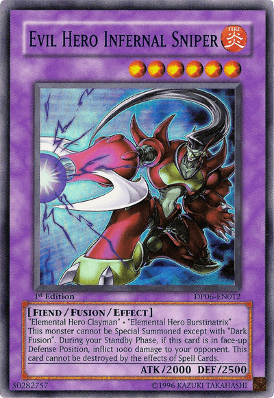 Evil Hero Infernal Sniper [DP06-EN012] Super Rare (ONLINE ORDER ONLY)