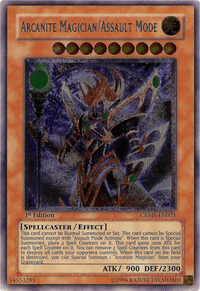 Arcanite Magician/Assault Mode [CRMS-EN021] Ultimate Rare (ONLINE ORDER ONLY)