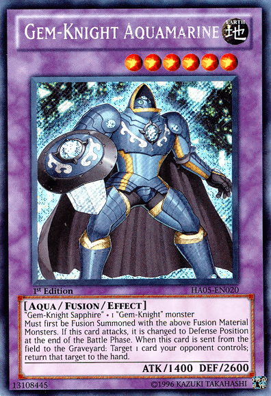 Gem-Knight Aquamarine [HA05-EN020] Secret Rare (ONLINE ORDER ONLY)