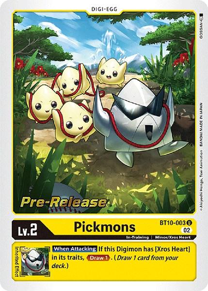 Pickmons [BT10-003] [Xros Encounter Pre-Release Cards] (ONLINE ORDER ONLY)