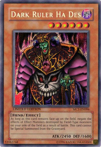 Dark Ruler Ha Des [MC1-EN006] Secret Rare (ONLINE ORDER ONLY)