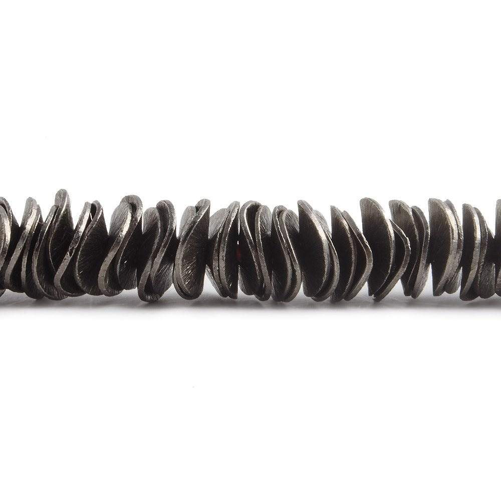 8mm Brushed Wavy Disc Spacers 8 inch 166 Beads (ONLINE ORDER ONLY)