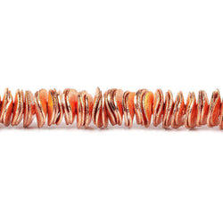 8mm Brushed Wavy Disc Spacers 8 inch 166 Beads (ONLINE ORDER ONLY)