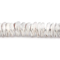 8mm Brushed Wavy Disc Spacers 8 inch 166 Beads (ONLINE ORDER ONLY)