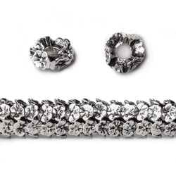 8mm Floral Edge Spacers with 3mm Large Hole 8 inch 62 Beads